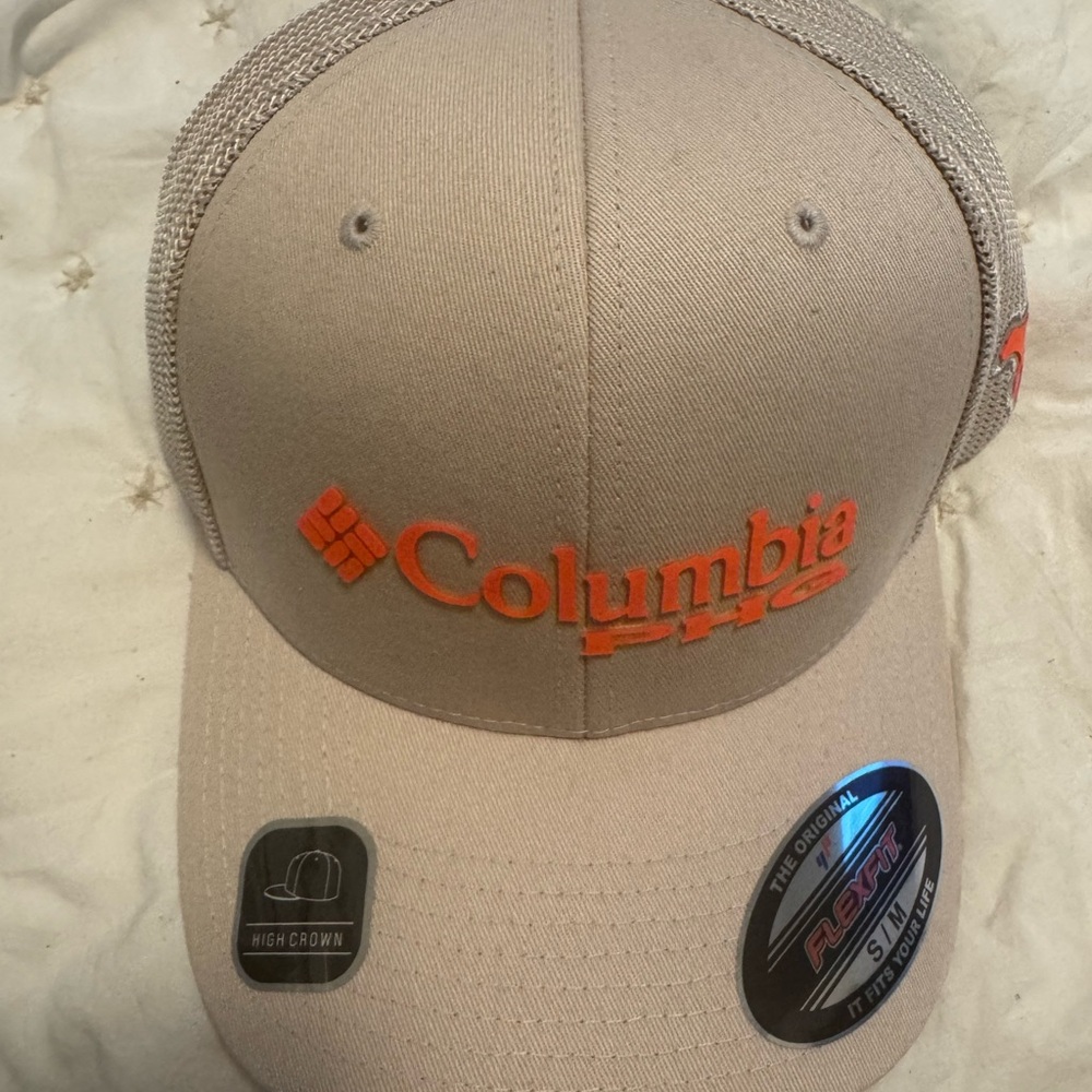 Columbia Beige and Blue Cap